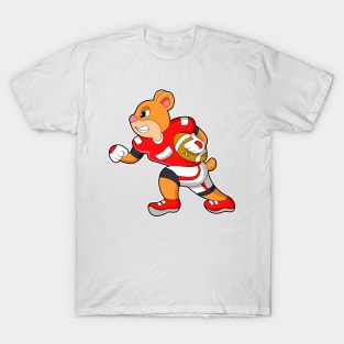 Bear at Football Sports T-Shirt